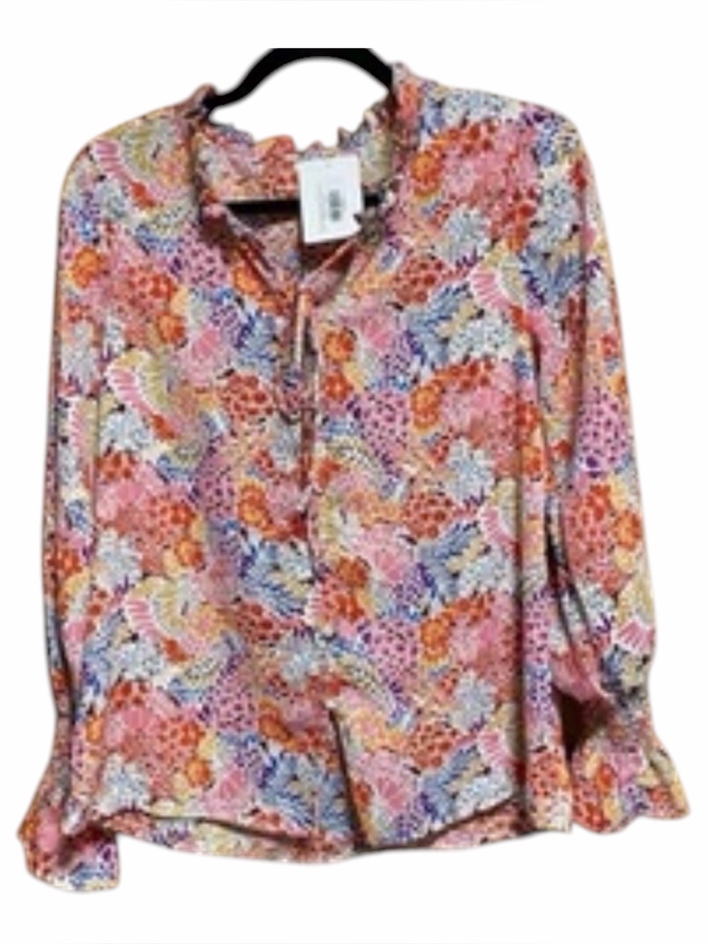 Cakewalk Red Floral Smocked Blouse S NWT Boho Cottagecore Romantic Peasant Top